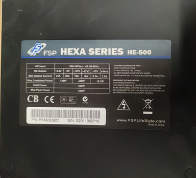 FSP Hexa Series HE-500 Netzteil 550 Watt ATX SATA