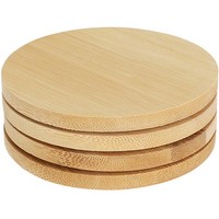 Glasuntersetzer Becheruntersetzer Bambus 10 Cm 4Er Set Untersetzer FüR Becher
