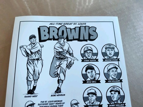 9 St. Louis Browns Baseball Player Biography Sheets By Joyner 1999-2008 Original - Picture 3 of 20