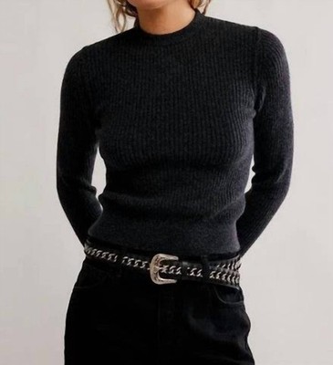 Free People Ever After Pull Over Charcoal