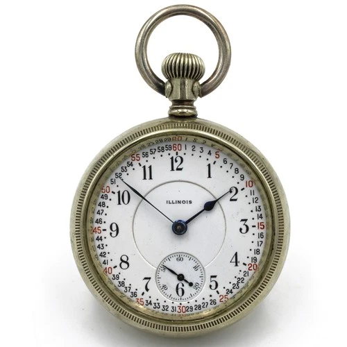 Antique 1912 Elgin A. Lincoln Railroad Grade 18s 21j Pocket Watch #WB3747-5