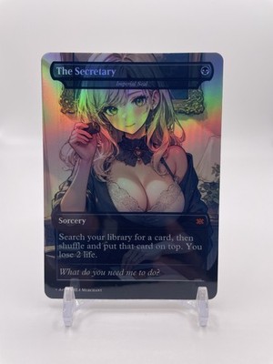 Waifu MTG Imperial Seal FOIL Fanart PLAYTEST EDH Card For Secretary Commander