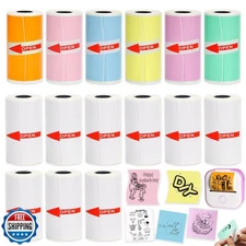 Rifanda 15 Rolls Thermal Sticker Paper 53x28mm for Phomemo T02/M0