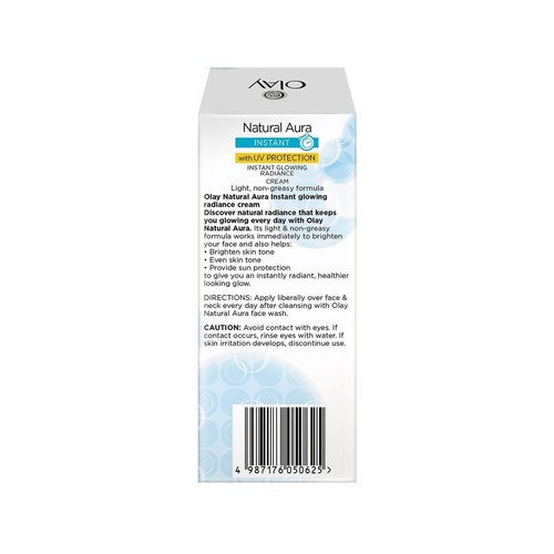 Olay Natural Aura Instant Glowing Fairness Cream With UV Protection 40 gm - Picture 5 of 6