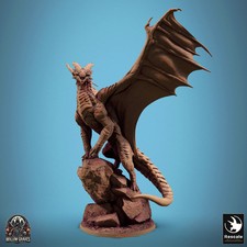 Legendary metallic Copper dragon miniature - DnD miniatures - Role Playing Game