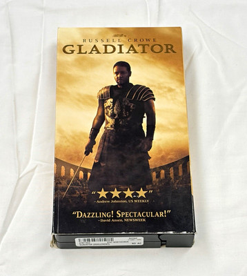 DreamWorks Home Entertainment Gladiator VHS Full Screen Russell Crowe R 2000