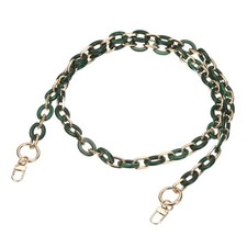 Acrylic Purse Chain, Bag Chain Strap for Handbag Handle 47 Inch  Green