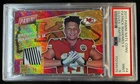 2017 Panini National Patrick Mahomes II Gloves Patch Rapture #31/49 PSA 9