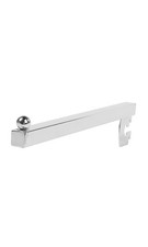 SSWBasics 12 inch Straight Chrome Faceout for Slotted Standard -  inch slots 1