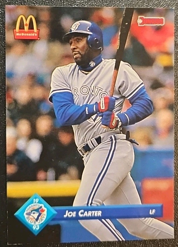 Joe Carter 1993 Donruss McDonald's Toronto Blue Jays Great Moments #32
