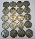 Lot of 20 $10 Face Value Mixed date walking liberty half dollars