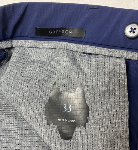 Greyson Montauk Golfshorts 10 Zoll Schrittlänge marineblau Größe 33 - Bild 6 von 6