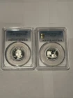 LOT OF (2) 1994-S Washington & 2004 Wisconsin Quarters Silver PR69 DCAM PCGS