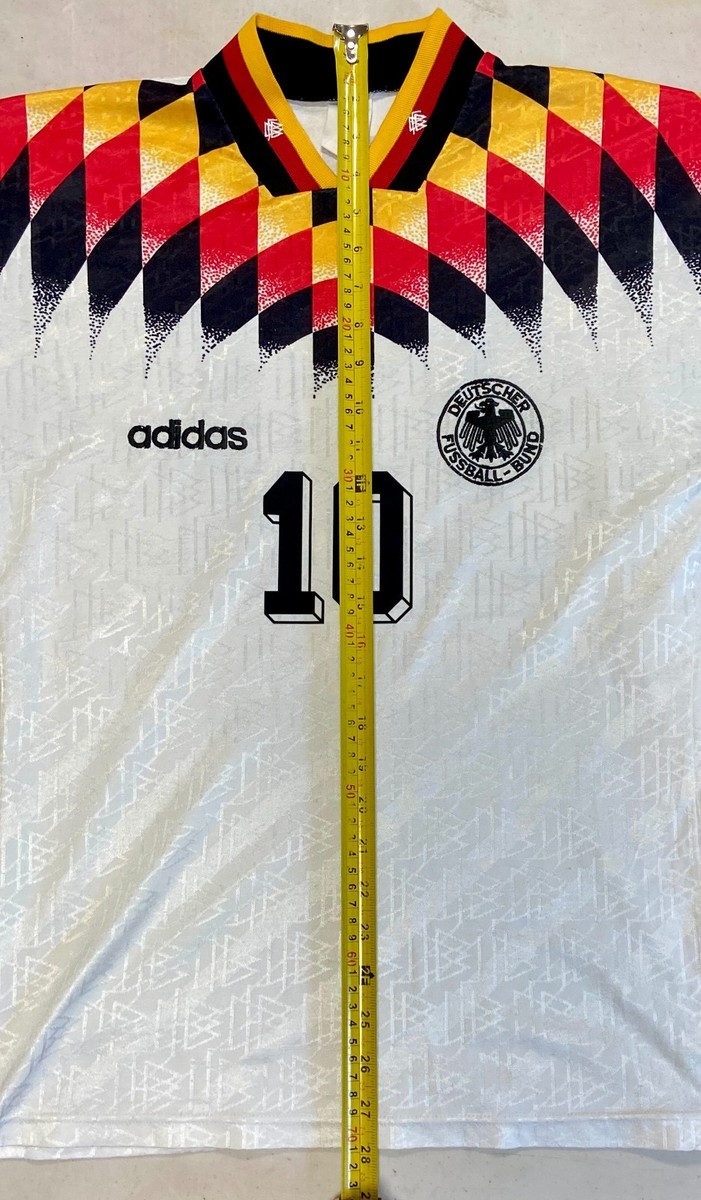 激レア！【美品】アディダス マテウス #10 ドイツ ワールドカップ 1994 AUTHENTIC Adidas Germany 1994 Lothar Matthaus #10 Home Jersey