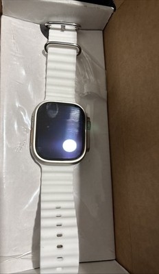Apple Watch Ultra 2 [GPS + Cellular, 49mm] - Titanium Case With White Ocean Band