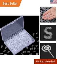 300 Pieces Rubber Band S Clips Loom Band Clips Plastic Connectors Refills for...