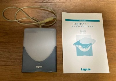 Logitec Externes Diskettenlaufwerk LFF-31US USB-Schnittstelle vergilbt
