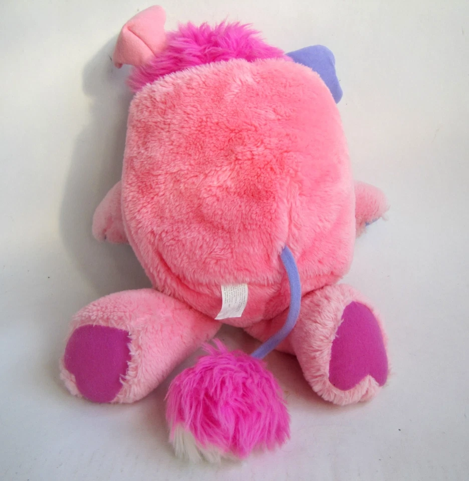 Peluche Rose Popples 40 cm Années 80 - Photo 3/4