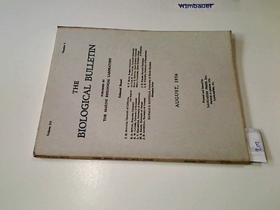August 1956, The Biological Bulletin, Vol. 111, Number 1 The Marine Biological L