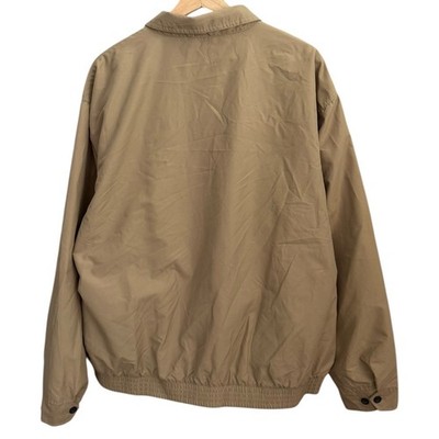 Chaps Ralph Lauren Mens Harrington Jacket Tan XL Preppy Old Money