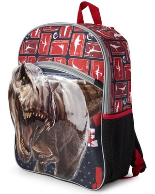 Jurassic Park Boys and Girls Backpack - 16'' 3D Dinosaur Elementary School Boo...