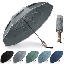 Urvoix Travel Umbrellas 42-46 inches diameter, short pole length, Grey
