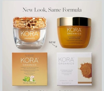 Kora Organics Turmeric Glow Facial Moisturizer Hydrating Facual Cream.