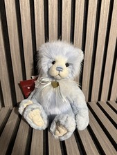 Charlie Bears 2023 - Gaynor | Peluche orsacchiotto blu pastello fatto a mano con fiocco
