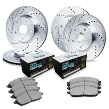 For Mercedes-Benz E300 18-19 Brake Kit Drilled & Slotted Front & Rear Brake Kit