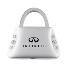 INC. Officially Licensed Silver Jeweled Purse Key Fob for Infiniti