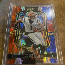 2025 Panini Select Ja’marr Chase Tricolor Shock Prizm