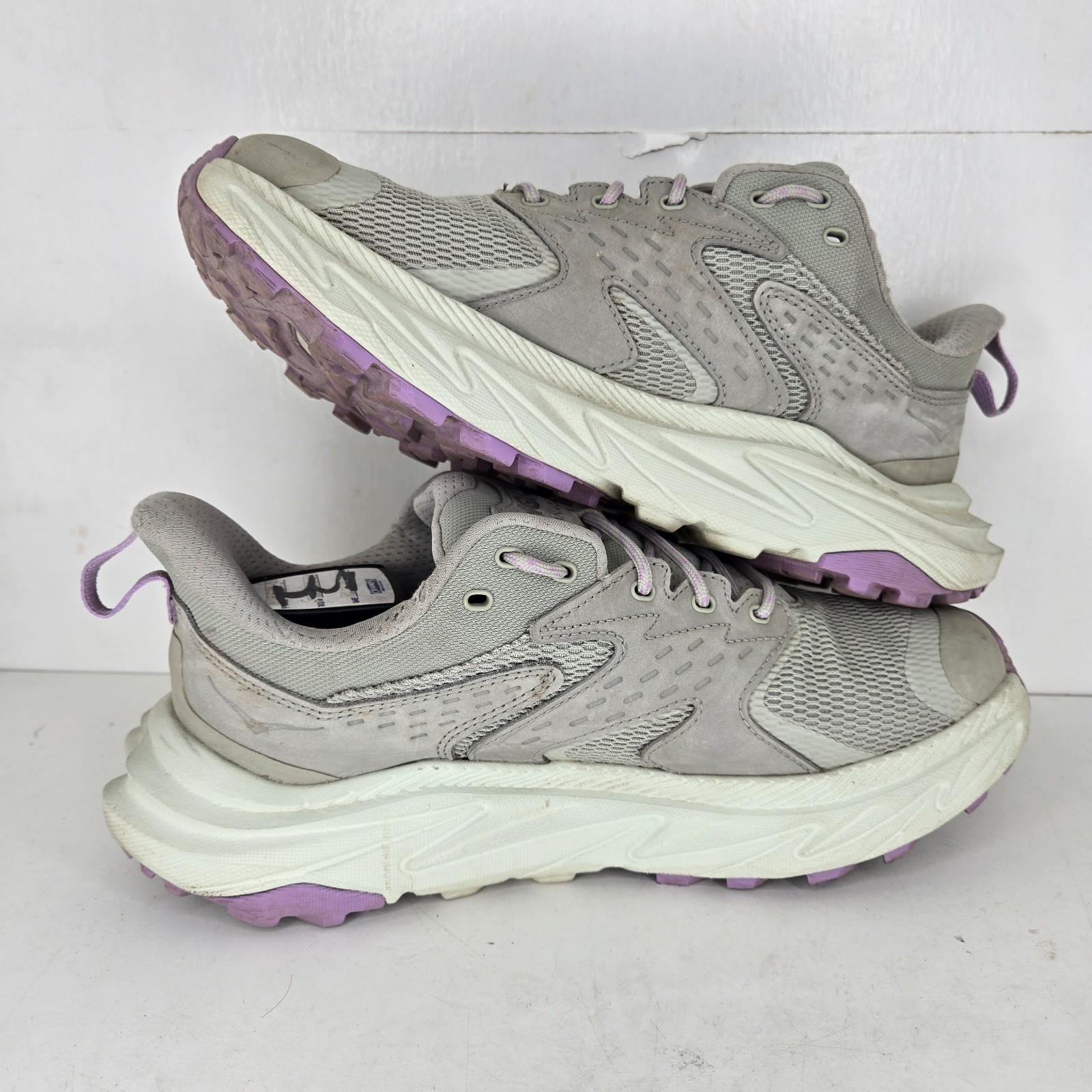 Hoka Anacapa 2 Low GTX Women's 9.5 D Wide Grey Purple GORE-TEX Hiking Shoes Nice thumbnail 9