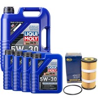 MotoröL Set High Tech 5W-30 Liqui Moly 9 Liter + ÖLfilter FüR Opel Movano B 2.3