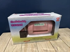 DIY Craft Buddy Mini Manual Die Cutting and Embossing Machine; Portable, Pink.