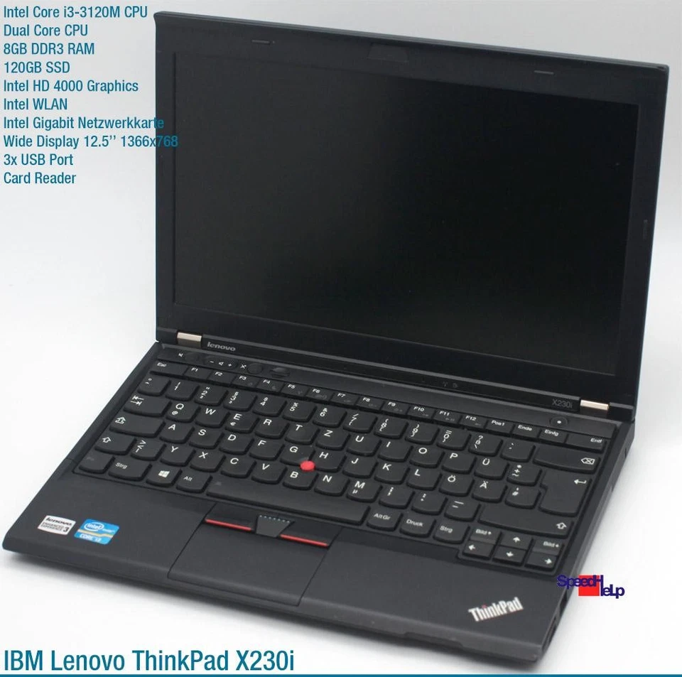 Notebook IBM LENOVO THINKPAD X230i INTEL i3 Laptop 120GB 8GB DDR3 WINDOWS 7 10 - Imagen 2 de 4