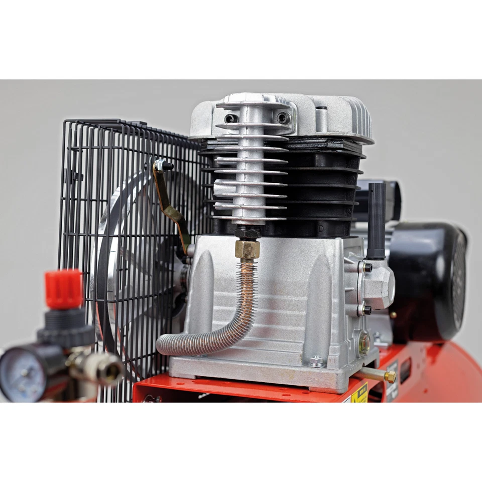 TIGREN Air Compressor Belt-Driven 230V 3hp 2.2kW 200L 150psi 10 Bar 14CFM 04394 - Image 3 of 4