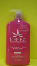 NEW Hempz Sweet Strawberry Creme  Brown Sugar Moisturizer Limited Edition 17 oz