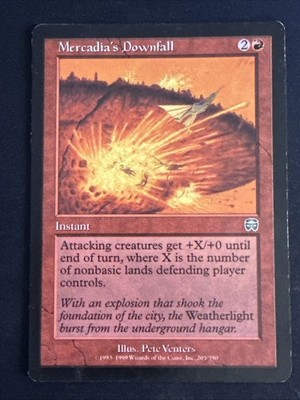 1x Mercadia's Downfall (205) Mercadian Masques MP MTG Magic the Gathering x1 MKE