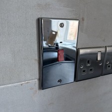 BG Nexus Metal NPC72 -POLISHED MIRROR CHROME Double Cooker / Shower Switch 45a