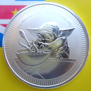 スターウォーズ ヨーダデザイン 2ドル 銀貨 2022年 Yoda Coin | eBay