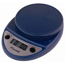 Escali Digital Food Scale LCD Modern Sealed Buttons and Display Auto-off Blue