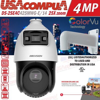 Hikvision 4MP IP 25x PTZ DS-2SE4C425MWG-E /14 (F0) IP PoE Camera ColorVu