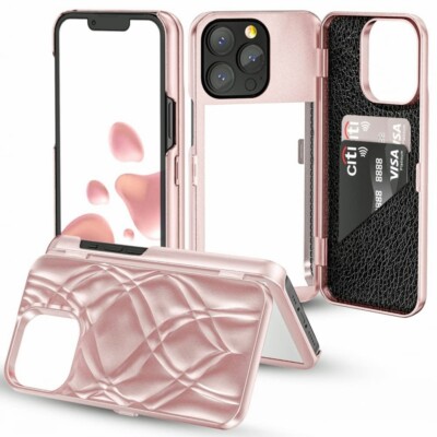 iPhone 14 Pro Max Wallet Case, iPhone 14 Pro Max Case with Kickstand Built-in Mi
