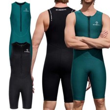 Men Swimwear Sports Jumpsuit Rash Guard Wetsuit Costume Summer 2mm Sleeveless