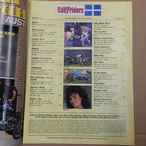 Easyriders Australian Magazine Issue 171 October 1987, Harley Davidson Choppers - Picture 2 of 3