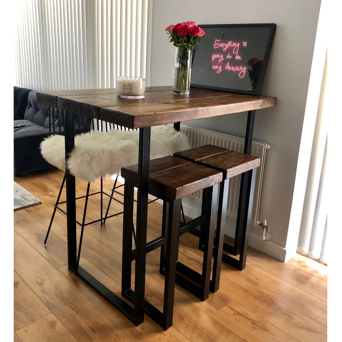 Industrial poseur table outlet