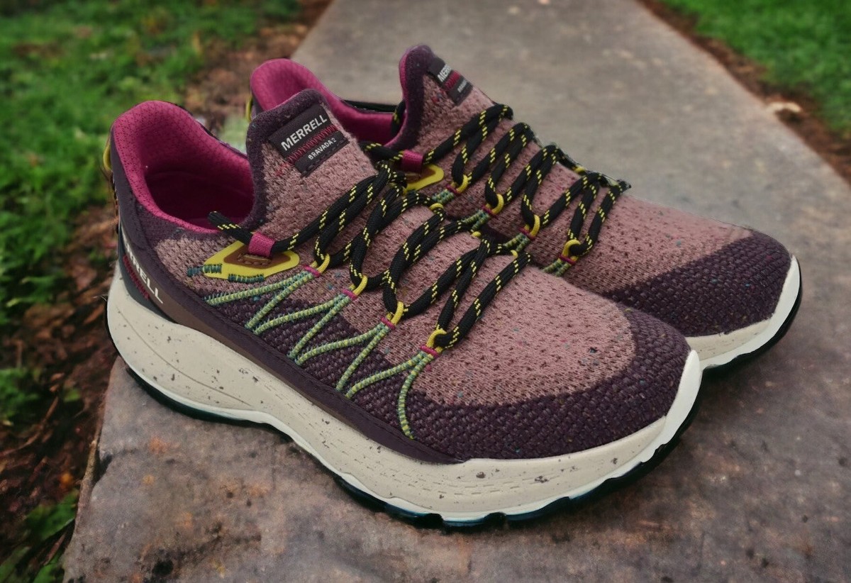 Merrell Bravada Burgundy Hiking Trail Shoes J135572 Womens