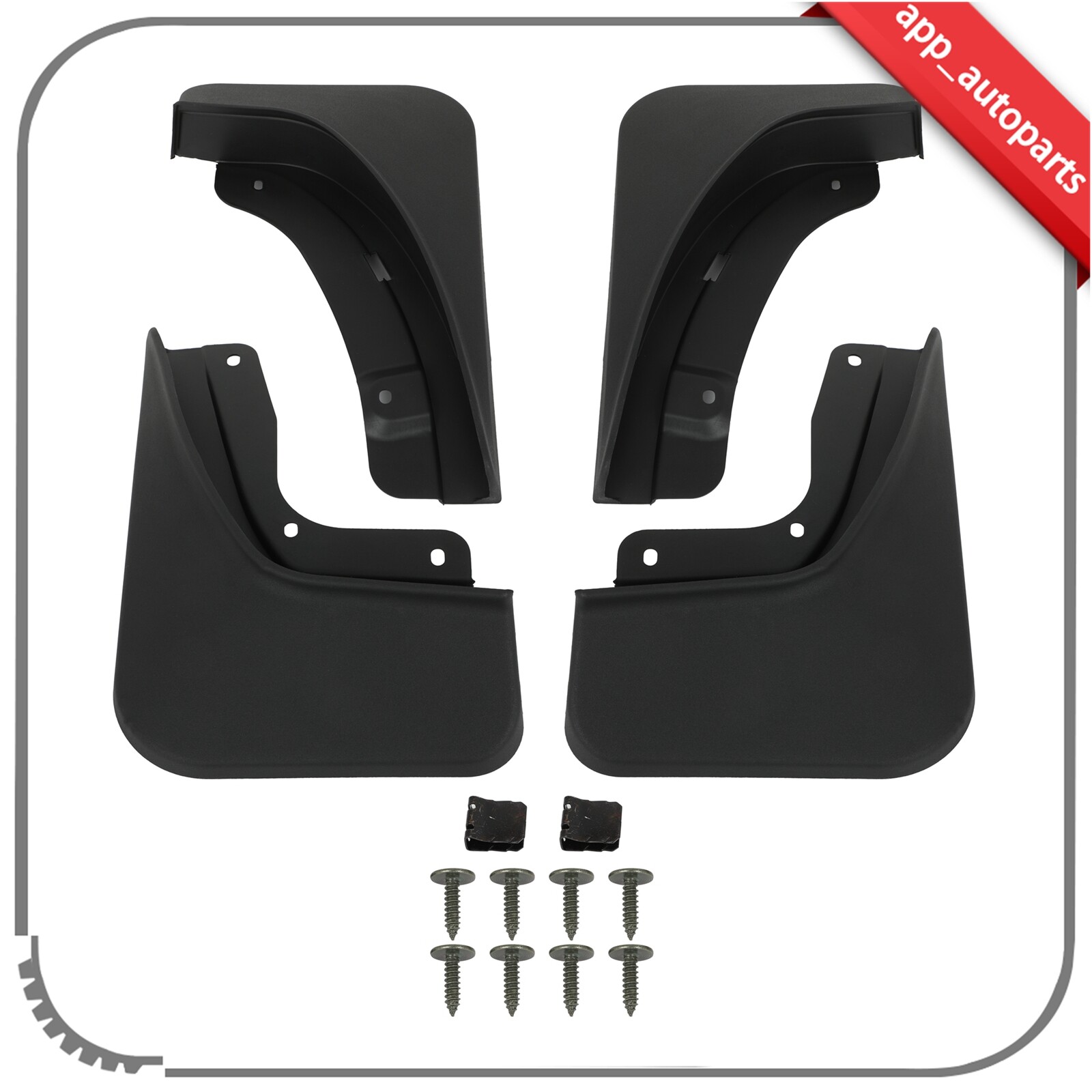 Mud Flaps Fender Splash Mudguard Fits Jeep Grand Cherokee L 2022-2023 w/ Screws-image