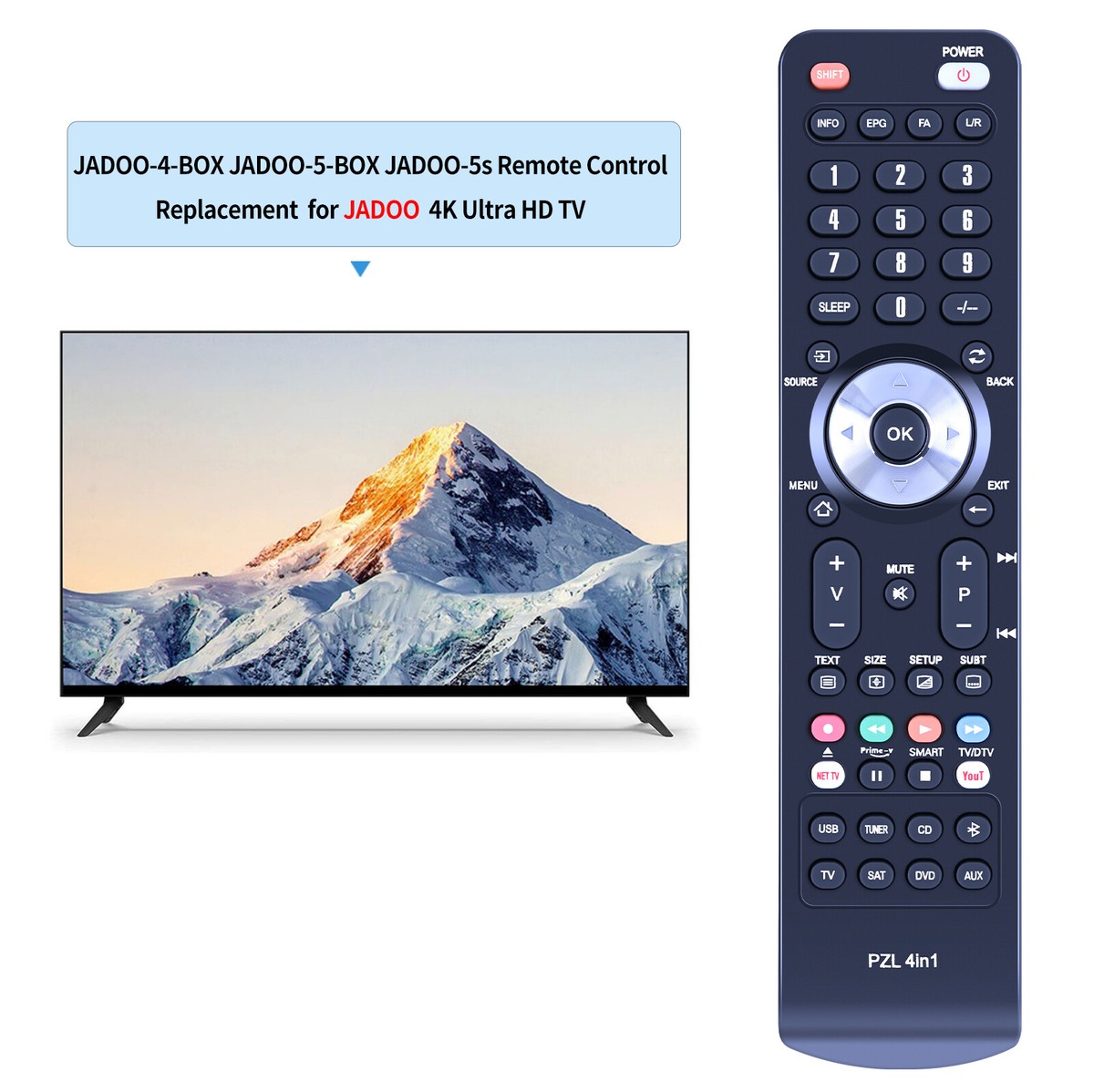 Mando A Distancia Inalámbrico Profesional Para TV, Repuesto De Caja De