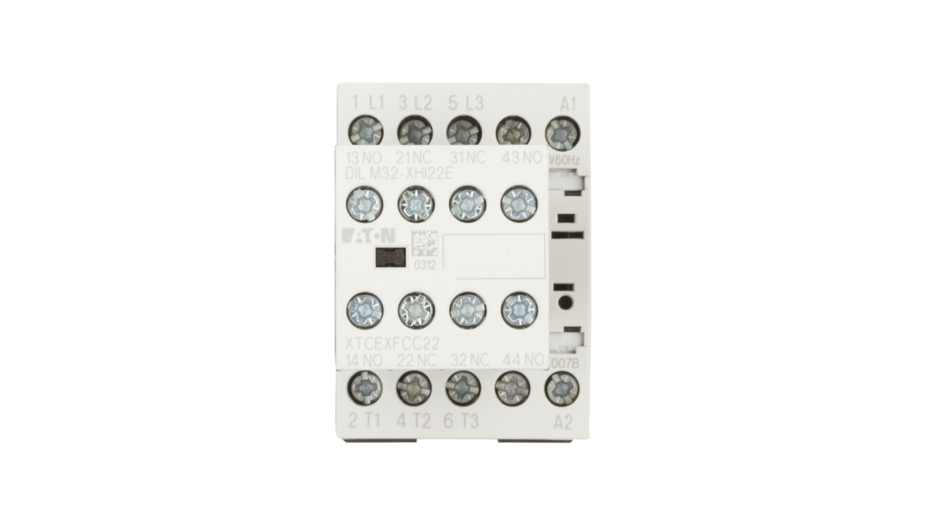 Power contactor 7A 3P 230V AC 2Z 2R DILM7-22(230V50HZ,240V60HZ) 106360 /T2UK